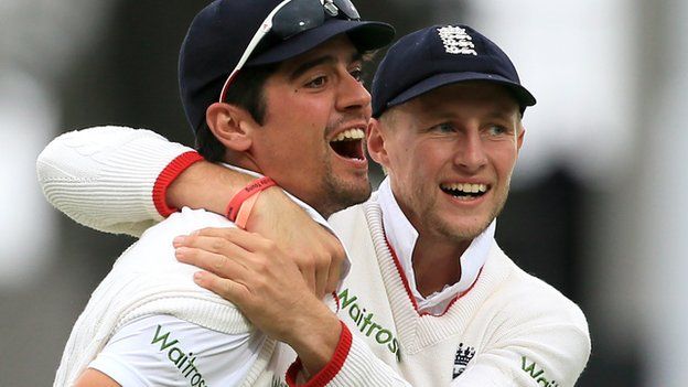 Alastair Cook (left) and Joe Root (right)