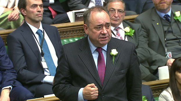 Alex Salmond speaking in the House of Commons