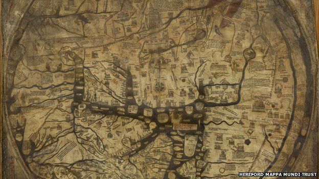 Mapa Mundi Hereford Cathedral Hereford Cathedral Lays Claim To Mappa Mundi's Origins - Bbc News