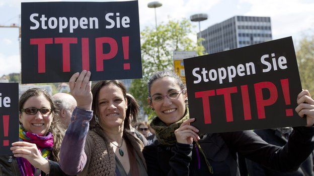 Anti-TTIP protest in Germany, 18 Apr 2015