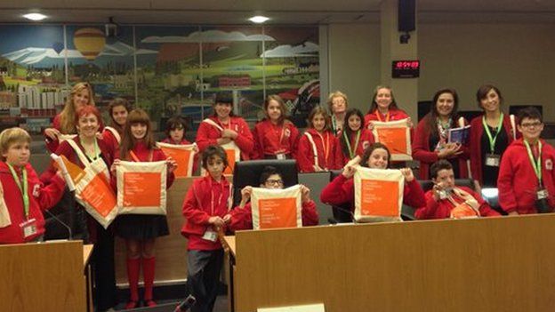 Children from Ysgol yr Hendre performed at the Urdd Eisteddfod in Caerphilly