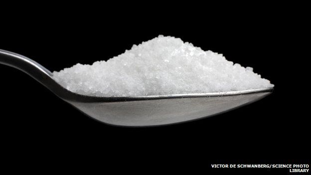 A spoonful of granulated sugar