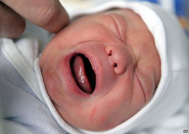 File photo - baby at the Auguste-Victoria-Clinic in Berlin