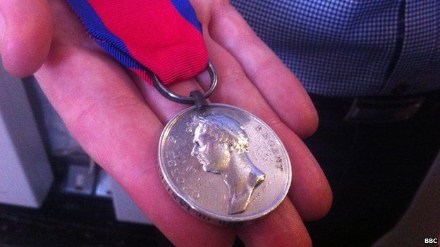 Pte Peter McMullen's Waterloo medal