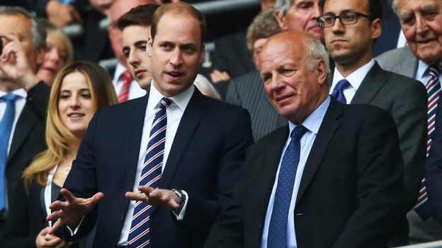 Prince William and Greg Dyke