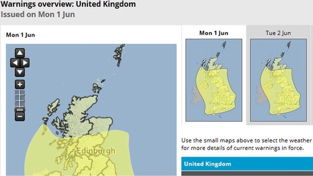 Met Office Warning Of Gales And Heavy Rain For Scotland - BBC News