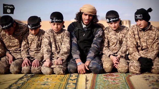 Islamic State propaganda video purportedly showing children being trained