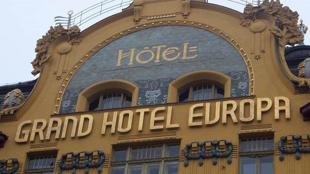 The hotel in Prague where Sir Nicholas Winton set up his office