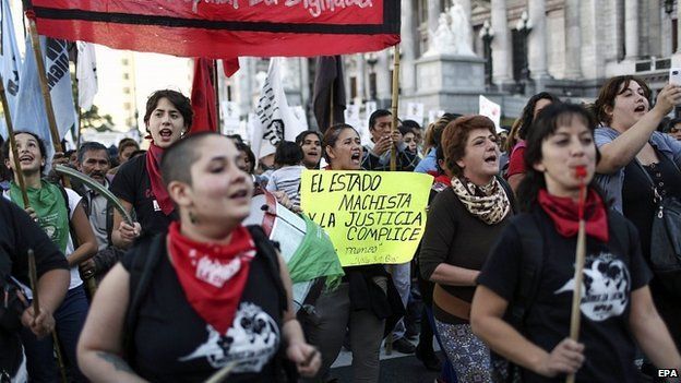 March against domestic violence in Buenos Aires. 3 June 2015