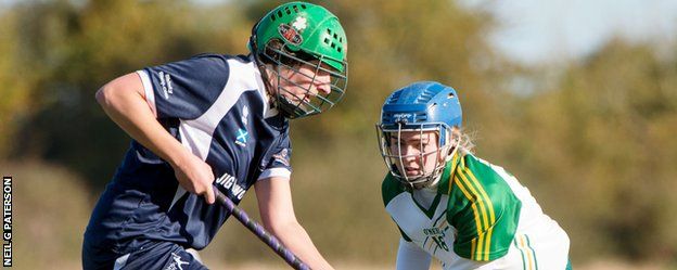 Women's shinty 'now possible and acceptable' - Karen Cameron - BBC Sport