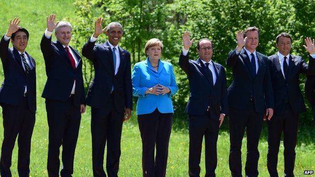 G7 leaders meeting in Germany, 7 June 2015