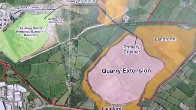 Bardon Quarry expansion work begins - BBC News