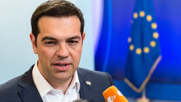 Alexis Tsipras in Brussels on 11 June 2015