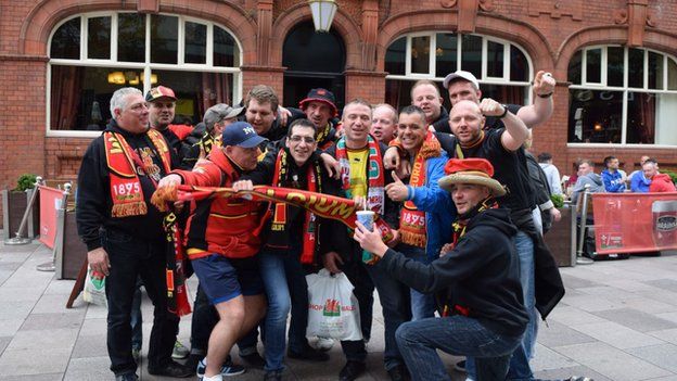 Belgium supporters from Charleroi