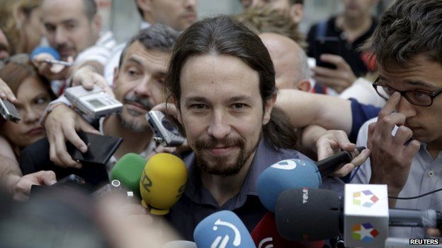 Pablo Iglesias, leader of anti-austerity party Podemos