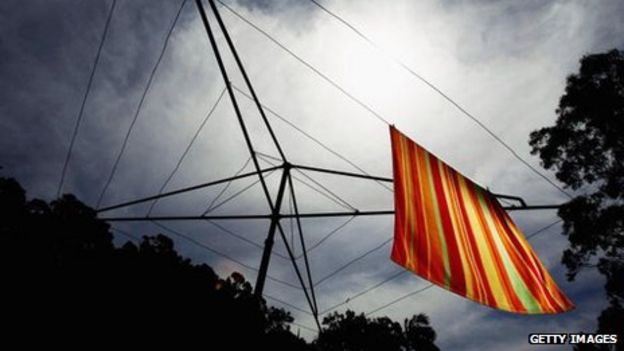 Hills hoist washing line