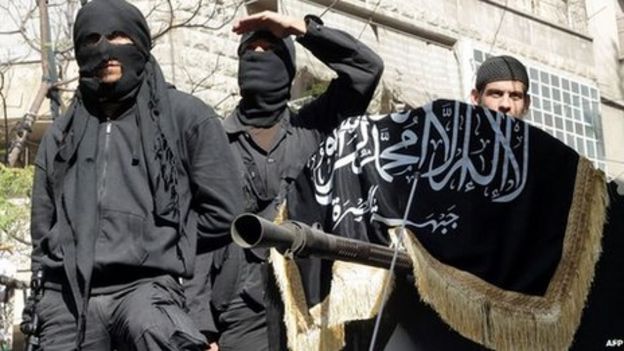 Nusra Front fighters in Aleppo (file image)