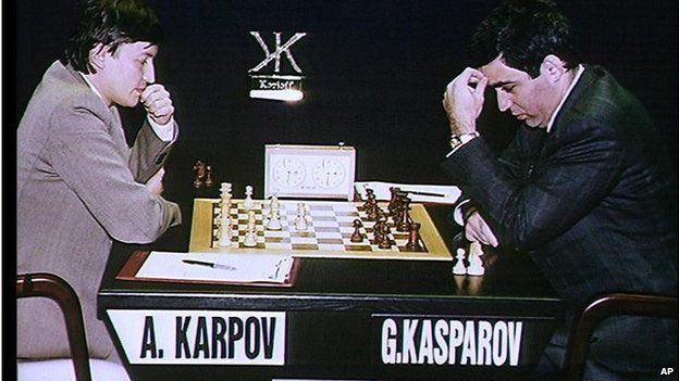 Anatoly Karpov and Garry Kasparov