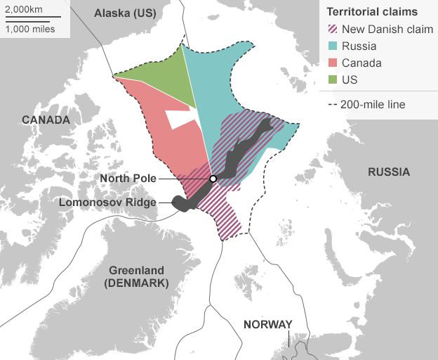 North Pole map