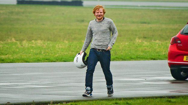 Ed Sheeran Crashes Reasonably Priced Car On Top Gear Track Bbc News