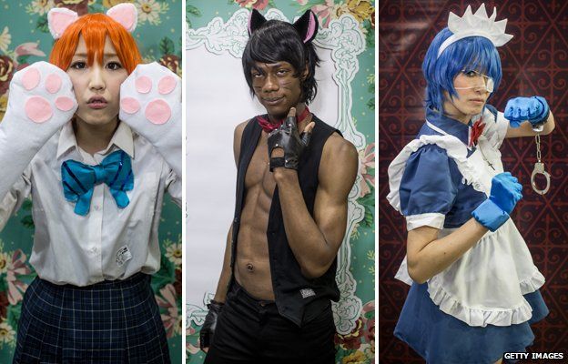 anime and manga fans dress up for annual expo in tokyo  bbc