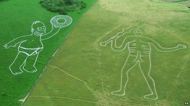 Cerne Abbas Chalk Hill Giant Censored For Comic c News