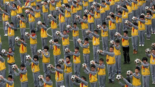 Exercise in a Chinese school