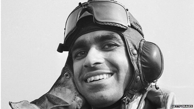 1941: An Indian air force pilot from Punjab in England.