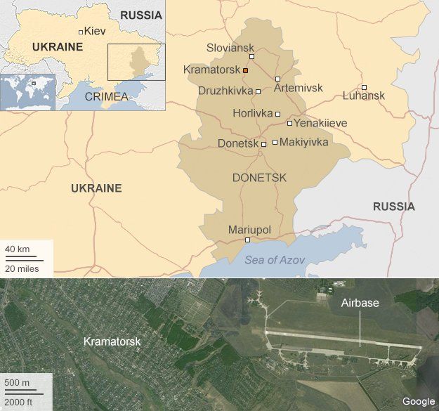 Map: Eastern Ukraine