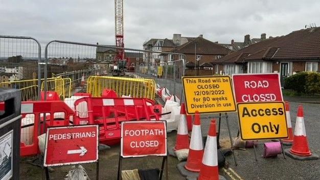 Road closure due to building works