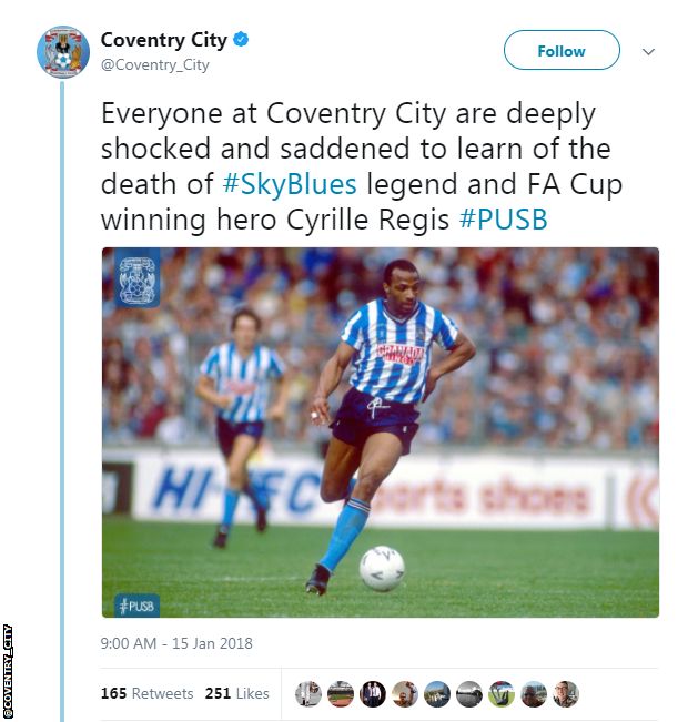 Coventry City tweet