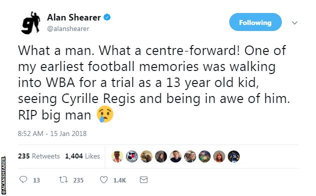 Alan Shearer tweet