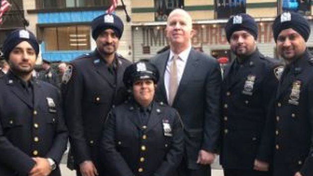 The Sikh Officers Association thanked the New York Police Department for allowing Sikh officers to wear turbans