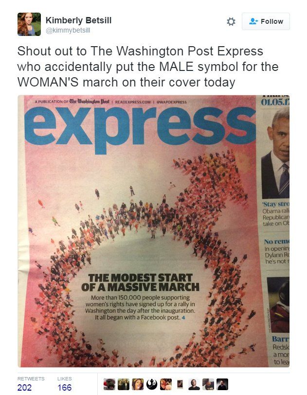 Washington Post Express Has Worst Women's March Screwup Imaginable -  Washingtonian