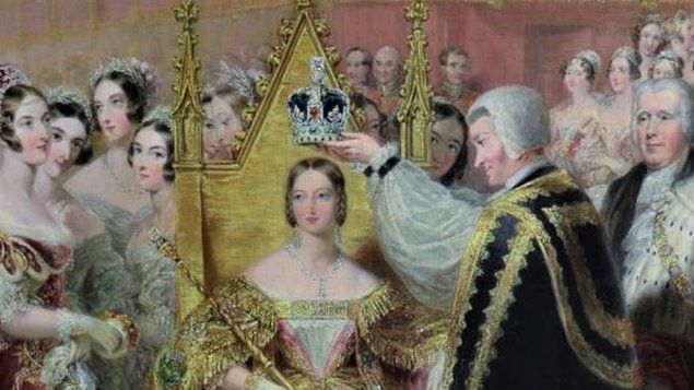 Detail of the Coronation of Queen Victoria by Edmund Thomas Parris (1793-1873)