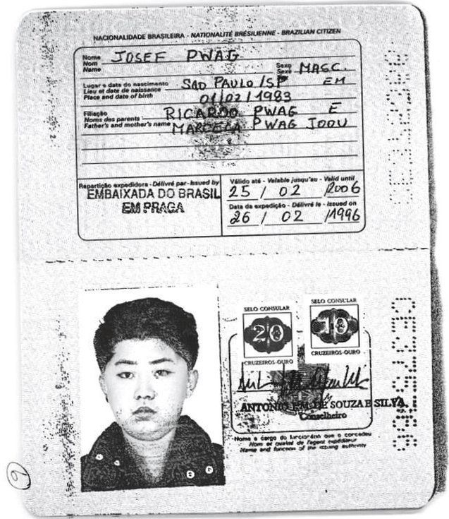 A photocopy obtained by Reuters news agency shows an apparently authentic Brazilian passport issued to North Korean leader Kim Jong-un in 1996