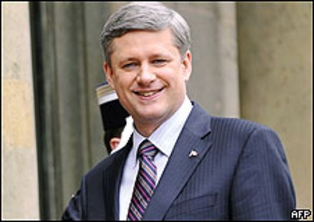 Stephen Harper, primer ministro de Canadá