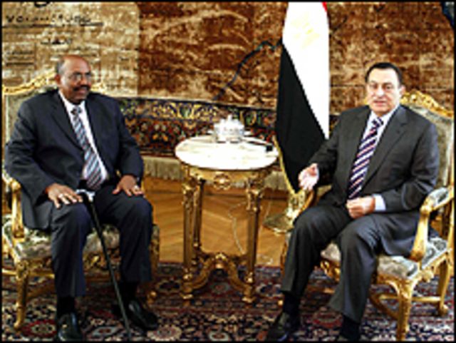 Omar al-Bashir y Hosni Mubarak