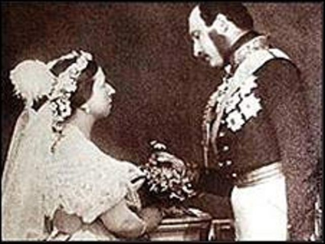 La reina Victoria y el príncipe Alberto