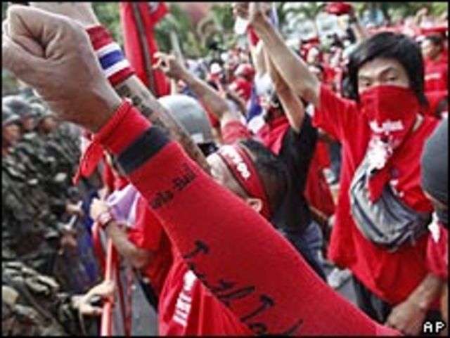 Manifestaciones en Tailandia