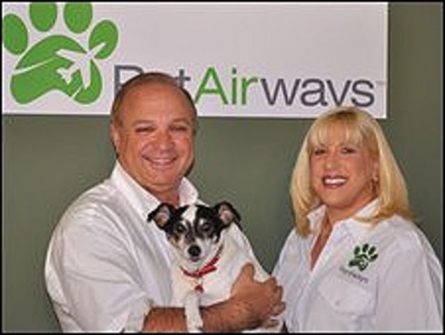 Dan Wiesel y Alysa Binder (Foto: Pet Airways)