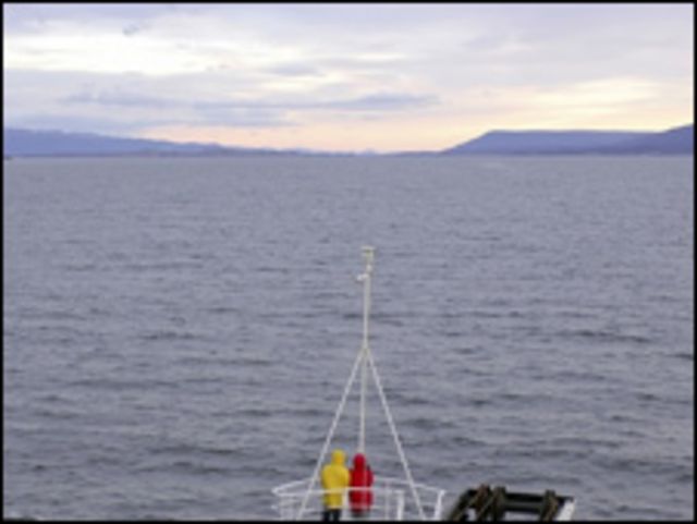 Mar en el sur de Argentina
