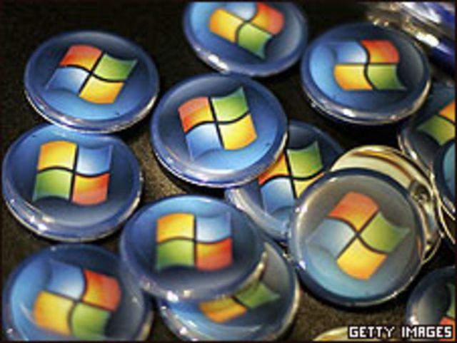 Botones con logo de Microsoft