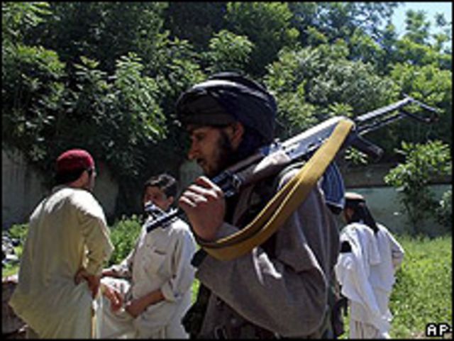 Militante del Talibán en Buner, Pakistán, 23.04.09
