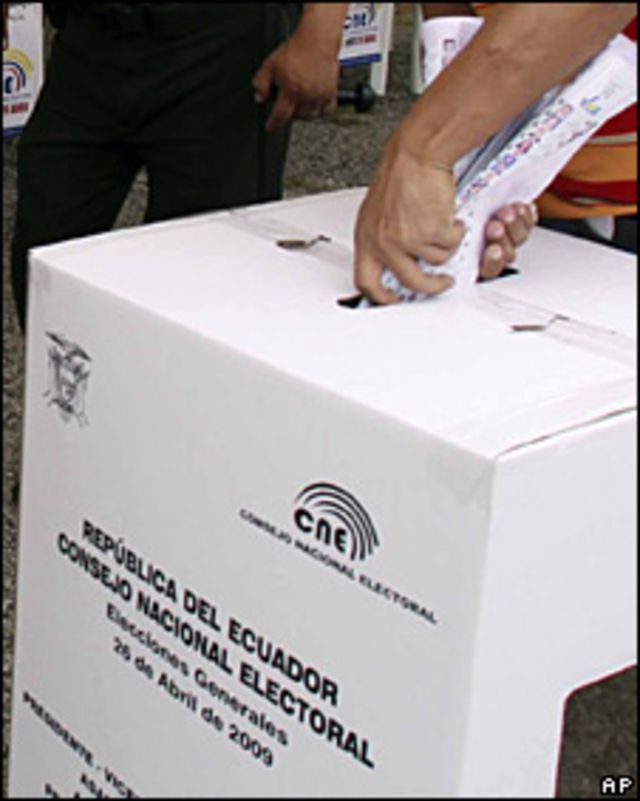 Votante en Ecuador