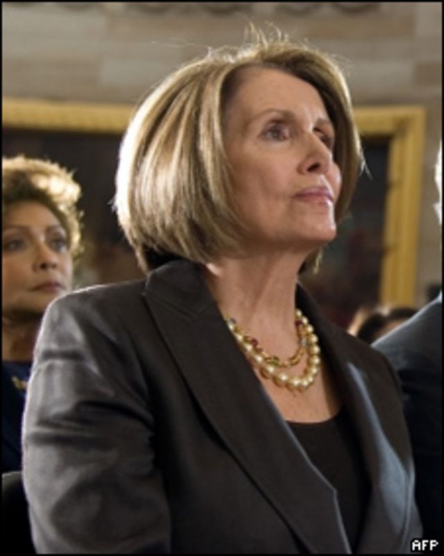 Nancy Pelosi, presidenta de la Cámara de Representantes del Congreso