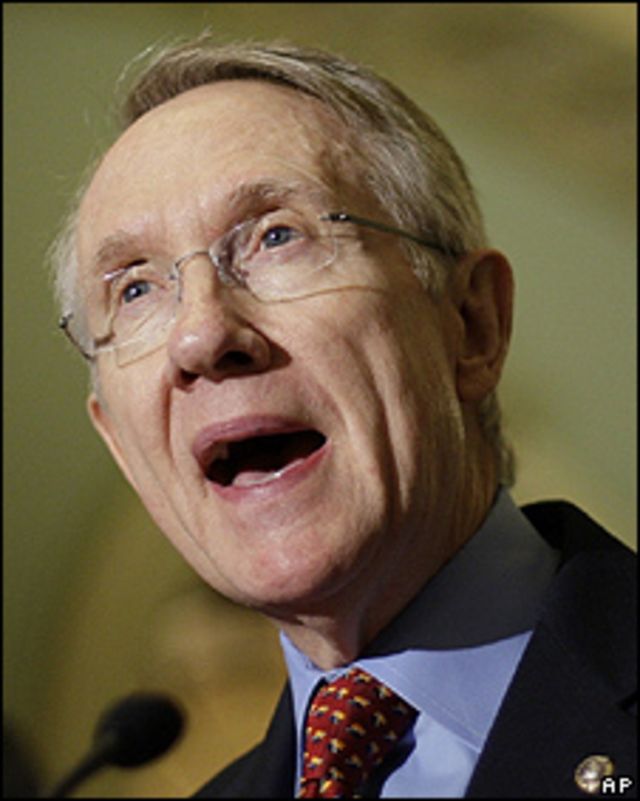 Harry Reid, líder demócrata del Senado
