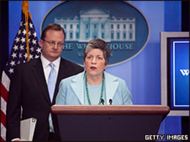 La secretaria de Seguridad Nacional, Janet Napolitano
