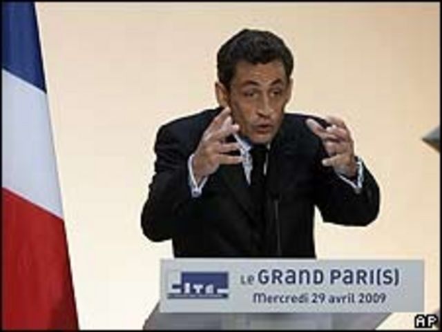 Nicolas Sarkozy presenta el plan para el Gran París