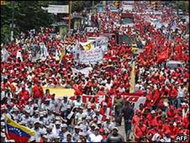 Marcha pro gobierno del 1ro de Mayo en Venezuela